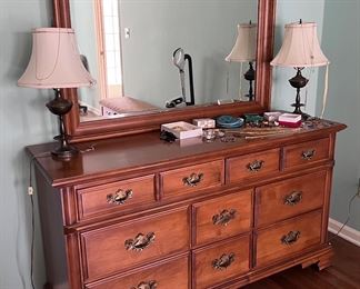 Young Republic dresser and mirror
