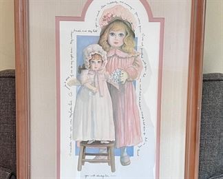 D. Morgan signed print "My Little Girl"