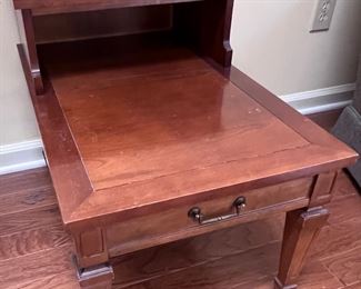 2-tier wood end table