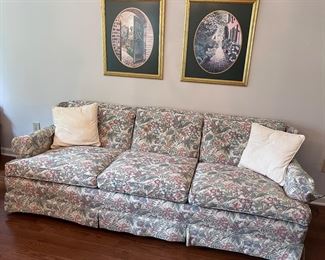 Re-upholstered sofa