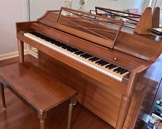 Acrosonic upright piano with bench