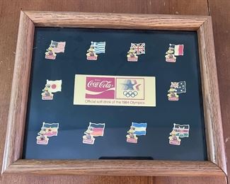 Coca-Cola pins from 1984 Olympics