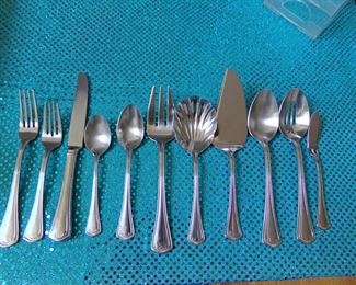 WATERFORD FLATWARE - svc for 8 plus many extra serving pieces