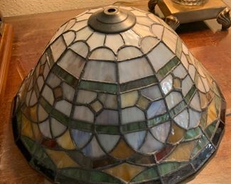 slag glass lamp shade