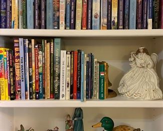 books and knick knacks