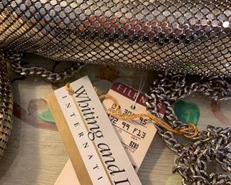 Whiting and Davis vintage lame' evening bags