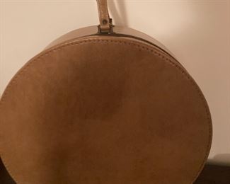 Vintage Leather Hat Case