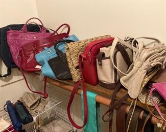 Lots of Vintage Handbags with tags