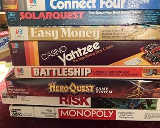 LOTS OF VINTAGE GAMES MOST NEVER USED !!!