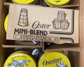 Vintag Oster Mini Blend Glass Jars Never Used Unopened