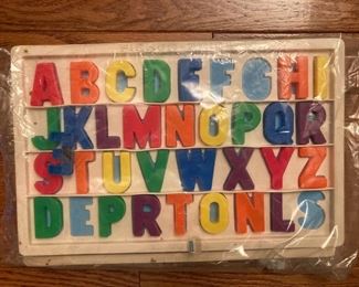 Vintage Fisher Price Magnetic Letters