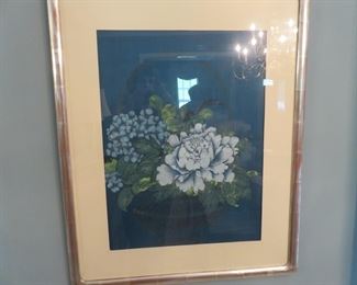 2 Floral  pictures  (one shown) from Flack's Interiors