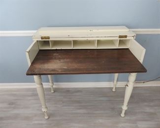 Spinet Desk - over 100 years old.                                      
 Named after the Spinet piano because of the same style.