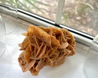 Desert gypsum rose crystal