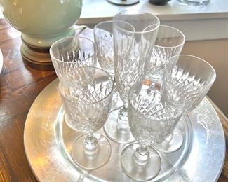 Saint Louis crystal wine glasses