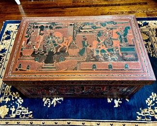Antique Burmese trunk