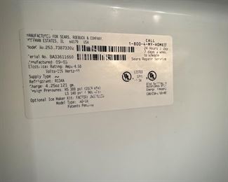 Kenmore refrigerator