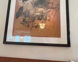 Hand Signed Print by Vietnamese Artist Hoi Lebadang(1921-2015)