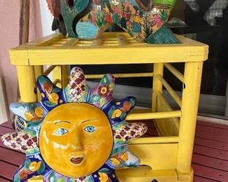 Deck Prism, Mexican Pottery sun and art