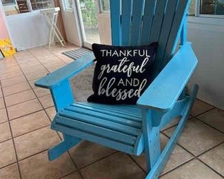  Wood Adirondack  Rocker