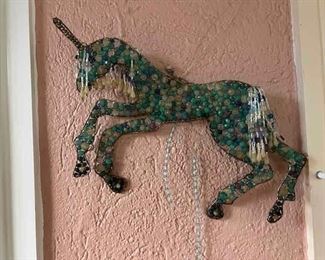 Beaded Unicorn Art