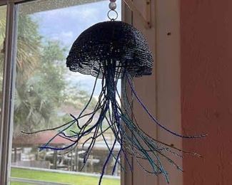 Jellyfish beaded art