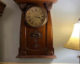Antique Oak Clock