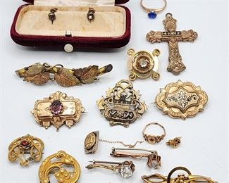 Antique jewelry lot