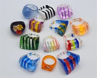Lucite rings