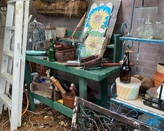 Ladder and other gardening needs