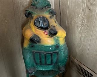 Ceramic Chalkware  Piggy Bank