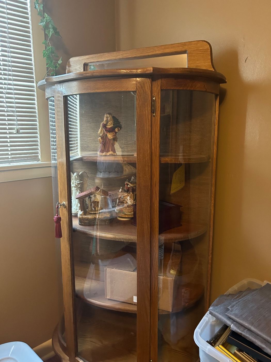 Oak China Display Cabinet