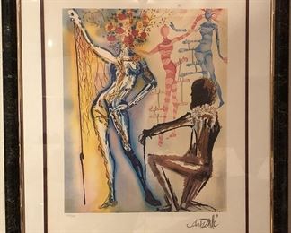 Salvador Dali “Ballet of Flowers” limited edition lithograph, numbered 420/500
