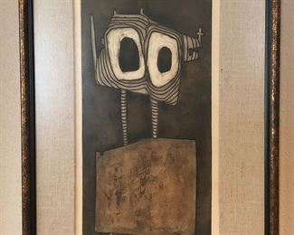 Wonderful collection of modernist and post-modern signed lithographs and original art