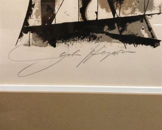 Wonderful collection of modernist and post-modern signed lithographs and original art