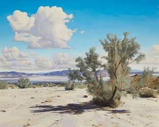 1037
Stephen Hallet Willard
1894-1966
"Song Of The Sunlight"
Photograph with hand-painting on paper
Signed and titled lower left: Stephen H. Willard ©
30" H x 40" W
Estimate: $1,000 - $1,500