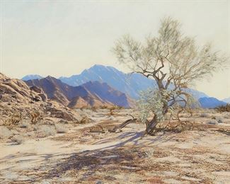 1131
Stephen Hallet Willard
1894-1966
"Broken Ranges"
Photograph with hand-painting on artist board
Signed and titled along the lower edge: © Stephen H. Willard
22" H x 30" W
Estimate: $800 - $1,200