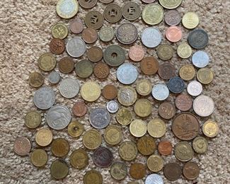 Vintage Currency Germany Canada Mexico New Zealand And Various Tokens