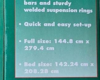 Hammock (fits two people. How romantic is that???