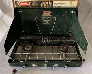 Vintage Coleman camp stove with original box
