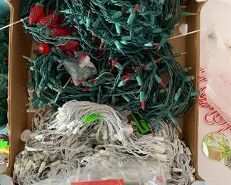 Decorative holiday lights/icicle lights, plus extras! More lights at this house than Carter’s got liver pills!