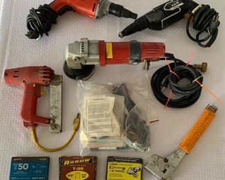 Assorted power tools with extras!