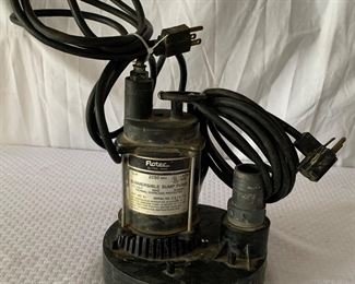 Flouted sump pump. Tested and working!!!