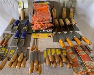 A career’s worth of tiling tools and more. Most brand new, some used. If you’re in the business — you need to attend this sale!