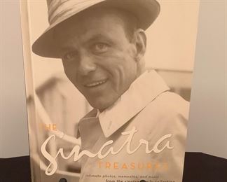The Sinatra Treasures: 192 pages of Sinatra! Includes intimate photos, reproduction mementos and music! A bonus 60 minute CD for your listening pleasure! See next pix for an inside peek.