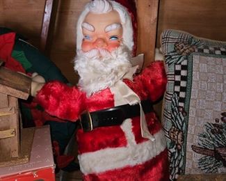 Vintage Rubber Face Plush Santa!
