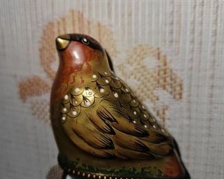 Limoges Gold Bird Trinket Box!