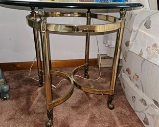 Brass/Glass End Tables!