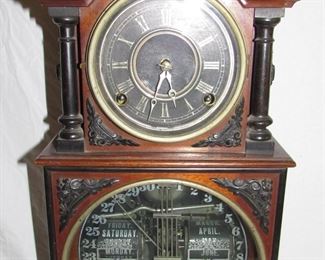 #8 - Ithaca No. 3 1/2 Parlor Calendar Clock, c.1881