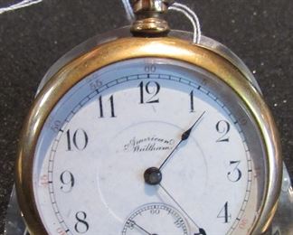 #161 - American Waltham Grade 650, 7496914, 1897, 16s, 17j, needs work, 14k Gold Filled - $100